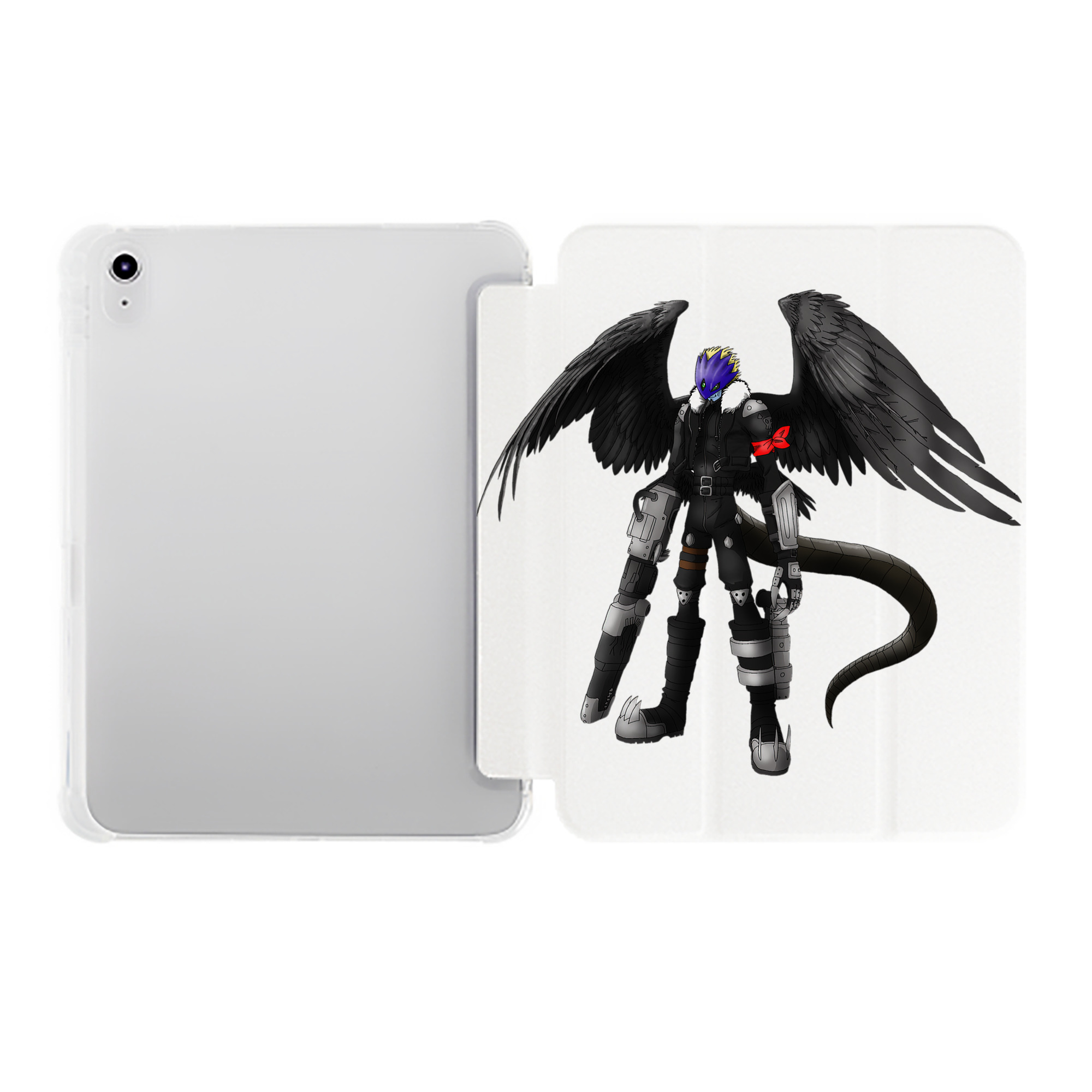 （画像用） Digimon デジタルモンスター/デジモン IPad ケース ペン収納付き 三つ折りスタンド PUレザー×シリコン 対応機種9.5/10.5/10.9インチ